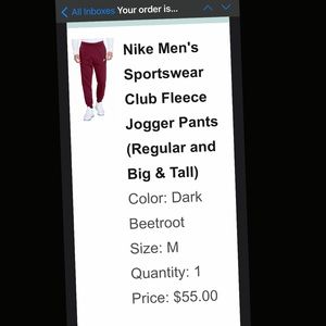 Men’s Nike fleece joggers